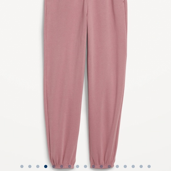 NWT OLD NAVY Extra High-Waisted Jogger Sweatpants Color: Woodrose M - Picture 5 of 6
